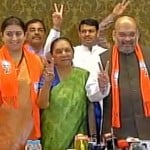 BJP president amit shah and central minister smriti irani files nomination for rajya sabha elections