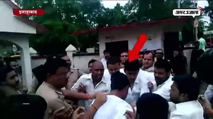 student leaders of Allahabad university tried to self immolation 