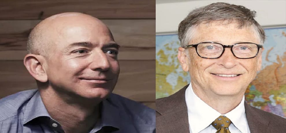 amazon founder jeff bejos is trying hard to become richest than bill gates