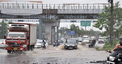 Heavy rain in mohali, city news