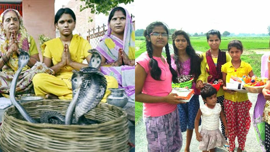 reason for beating dolls at Nag Panchami