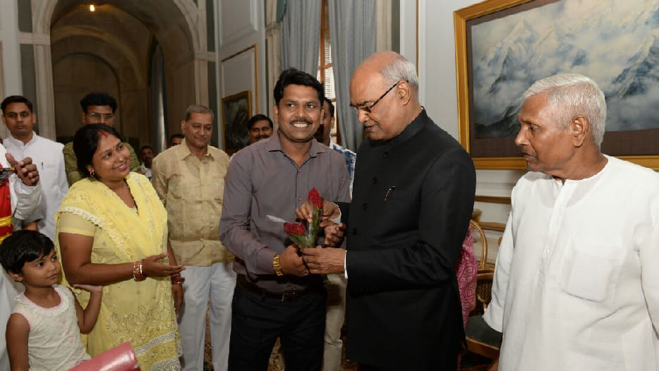president oath ceremony kovind family experience