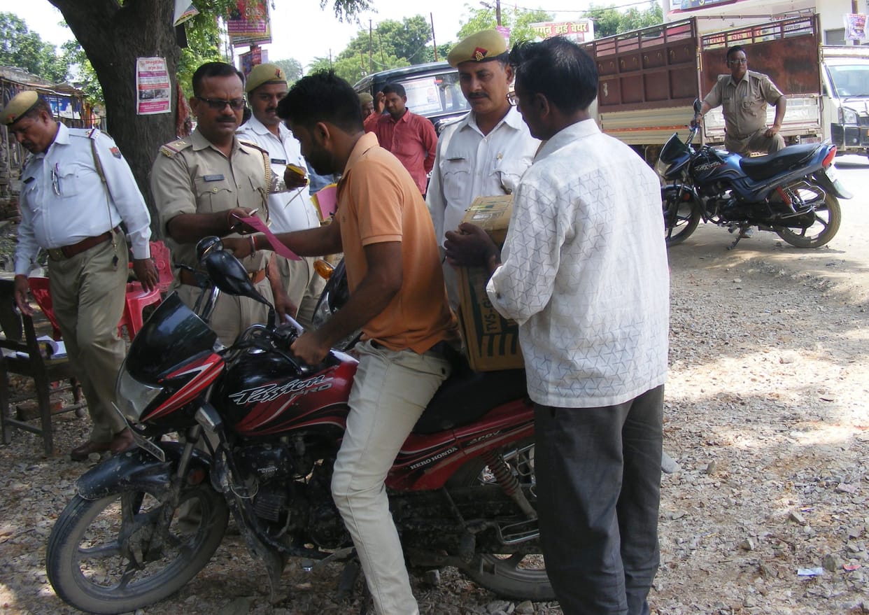 Without helmets, bike is not good