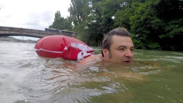  The person who reaches the floating office