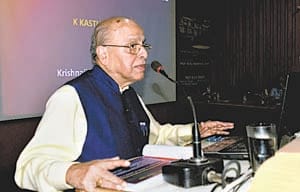 India tops race from space to space: Kasturirangan