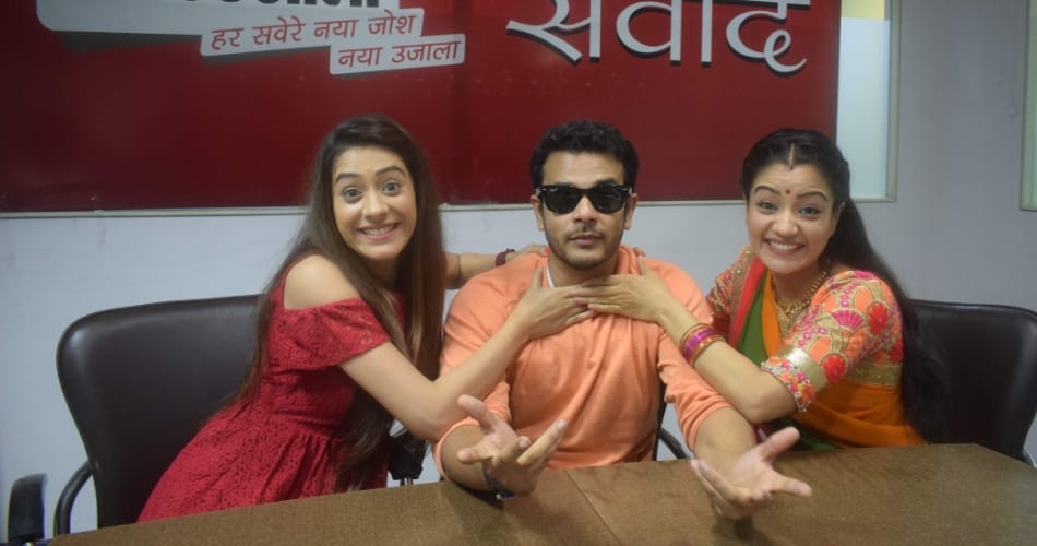 colors serial bhag bakool bhag star cast at amar ujala chandigarh office