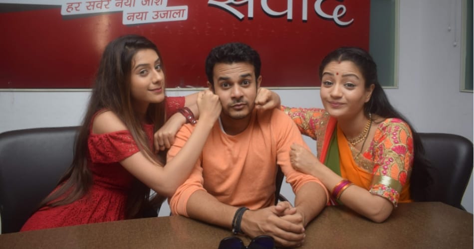 colors serial bhag bakool bhag star cast at amar ujala chandigarh office
