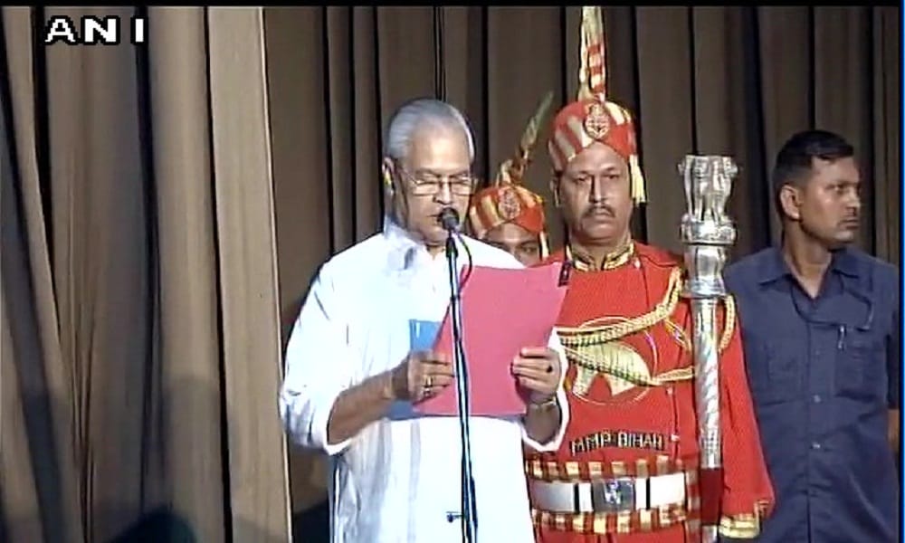 Oath taking ceremony of Bihar ministers at Raj Bhawan in Patna (Bihar)