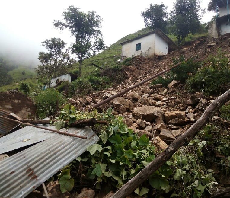  photos of disaster in pidha village uttarakhand 