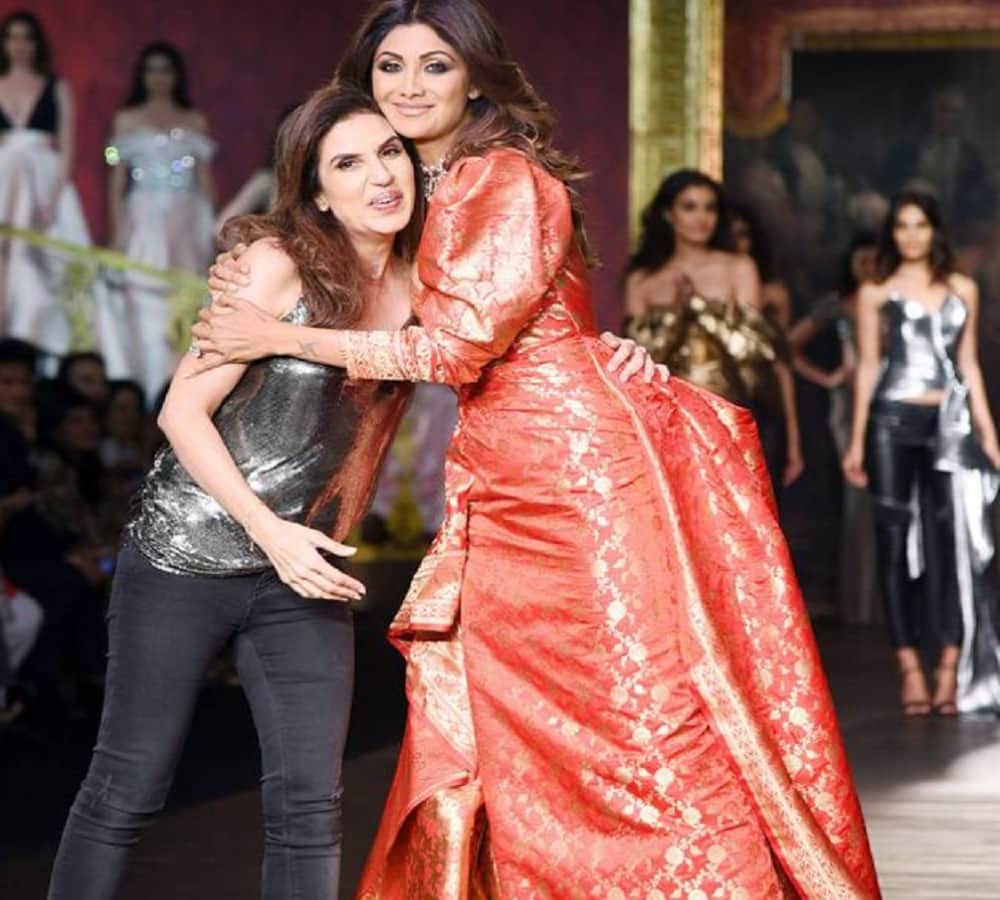 Shilpa Shetty walked on ramp for designer Monsiha Jaising at ICW 2017