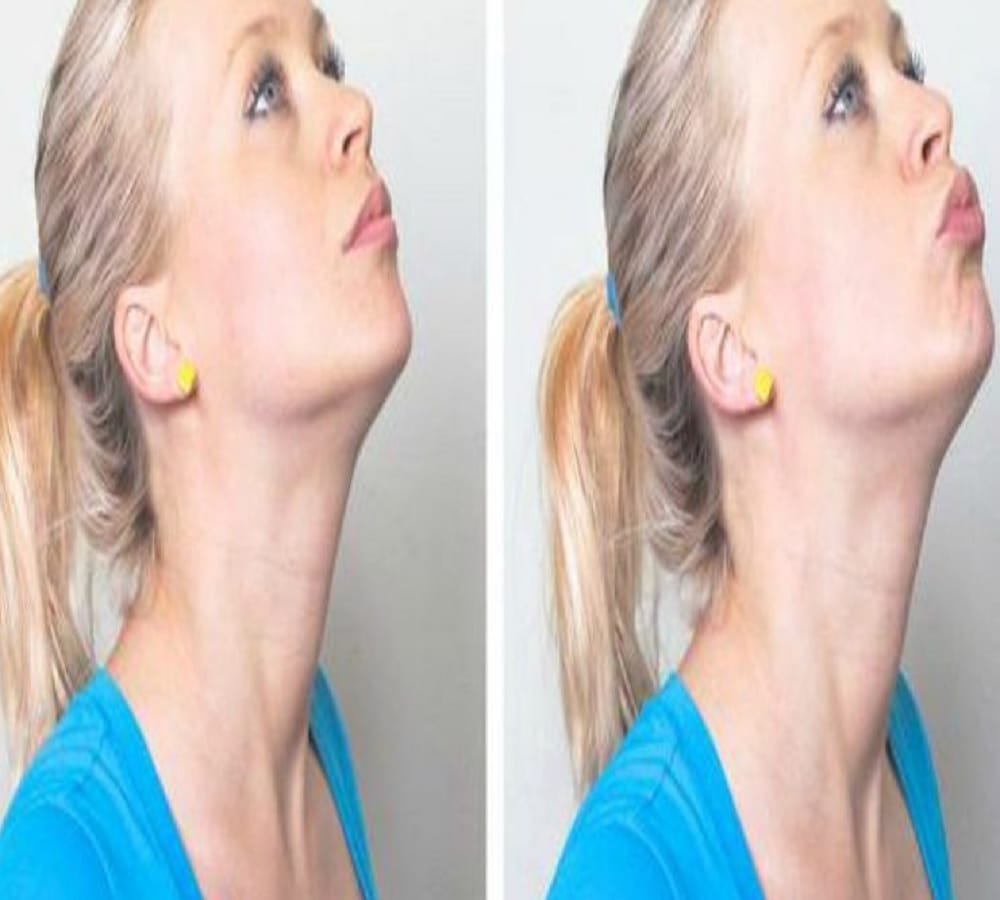 Try these four simple tricks to get rid of your double chin 