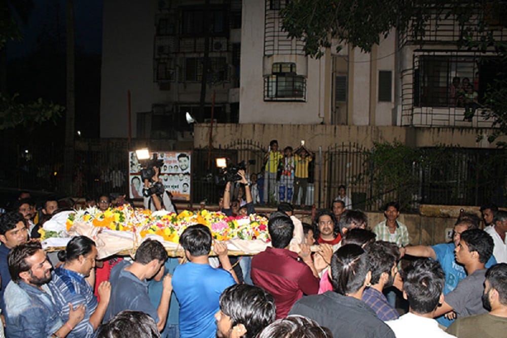 bollywood actor inder kumar funeral photographs