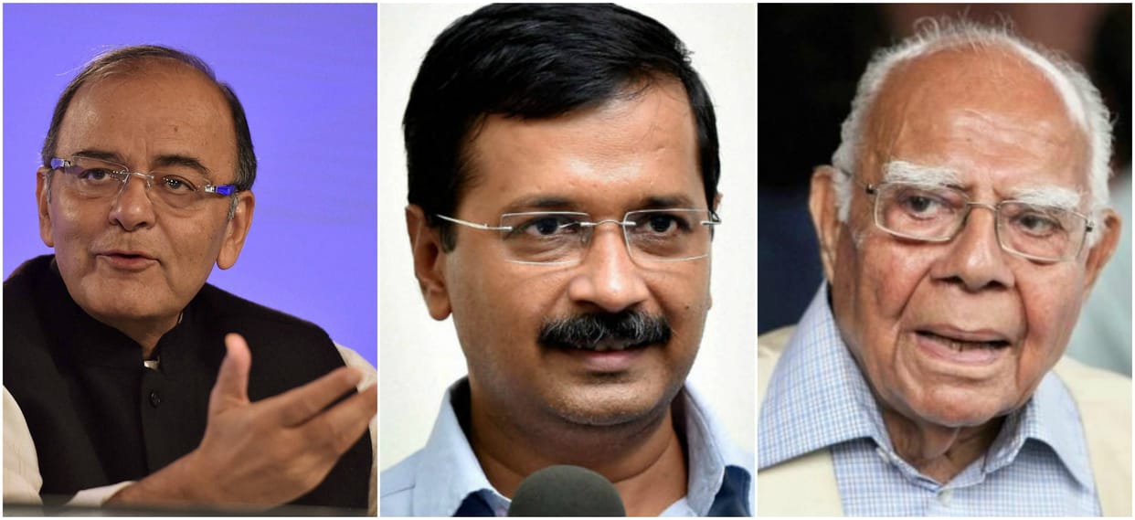  Jethmalani said that Kejriwal had said to use derogatory words against Arun Jaitley.