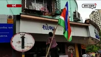 MNS party worker vandalises jewellery store's nameplate written in Gujarati  in Mumbai 