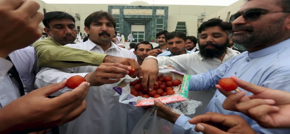 opposition celebrate and handed out sweets as Supreme court disqualifies Nawaz Sharif