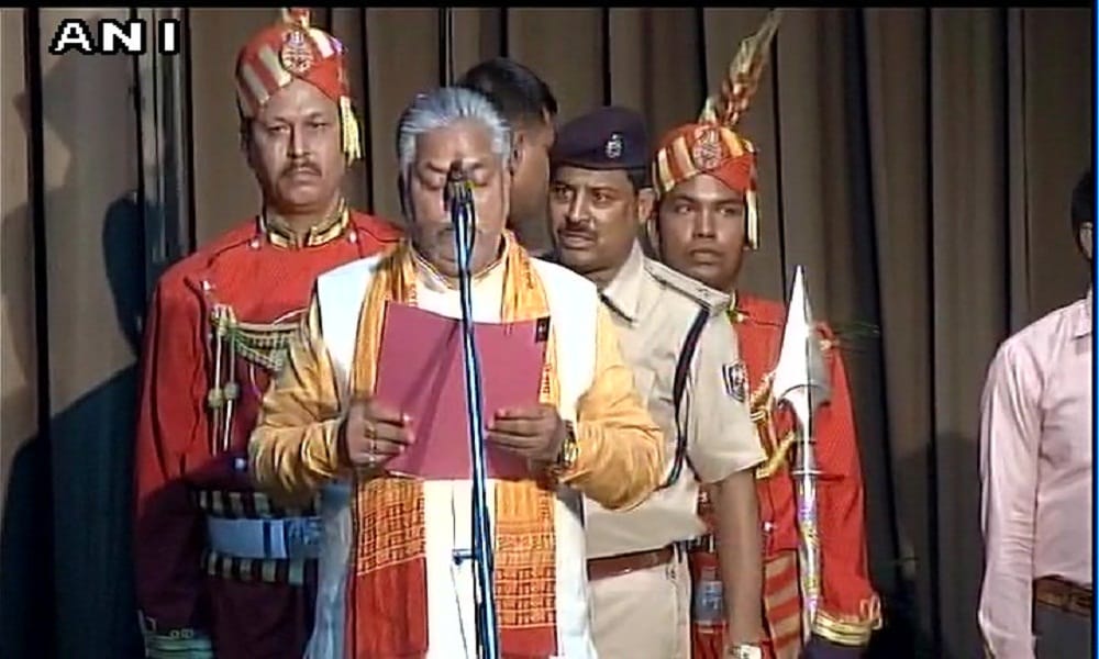Oath taking ceremony of Bihar ministers at Raj Bhawan in Patna (Bihar)