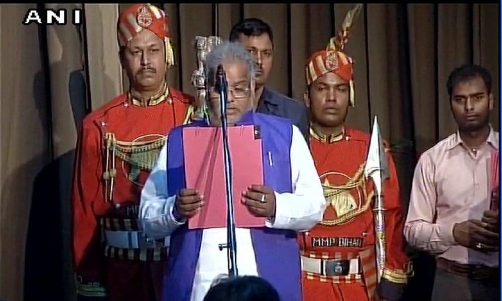 Oath taking ceremony of Bihar ministers at Raj Bhawan in Patna (Bihar)