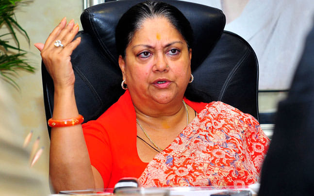 cm raje will do air inspection in flood effected district