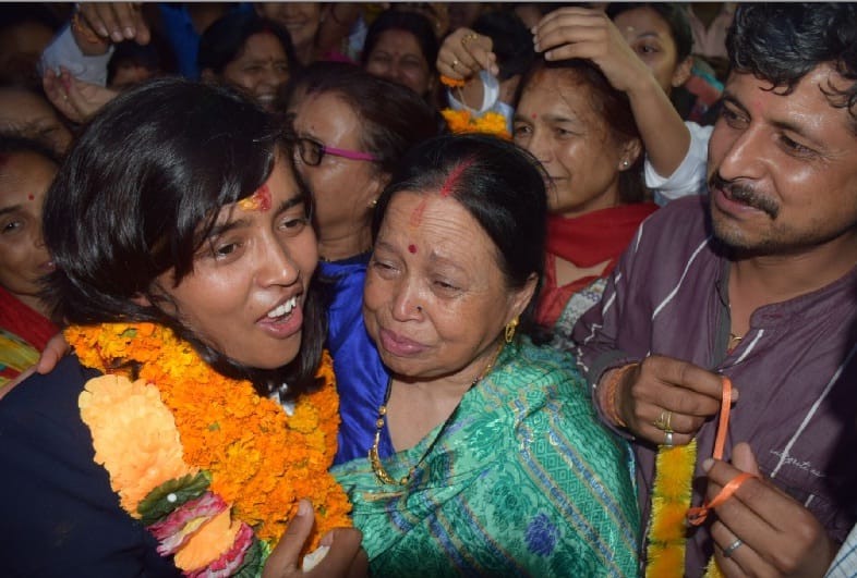 Welcome of  Ekta in Almora