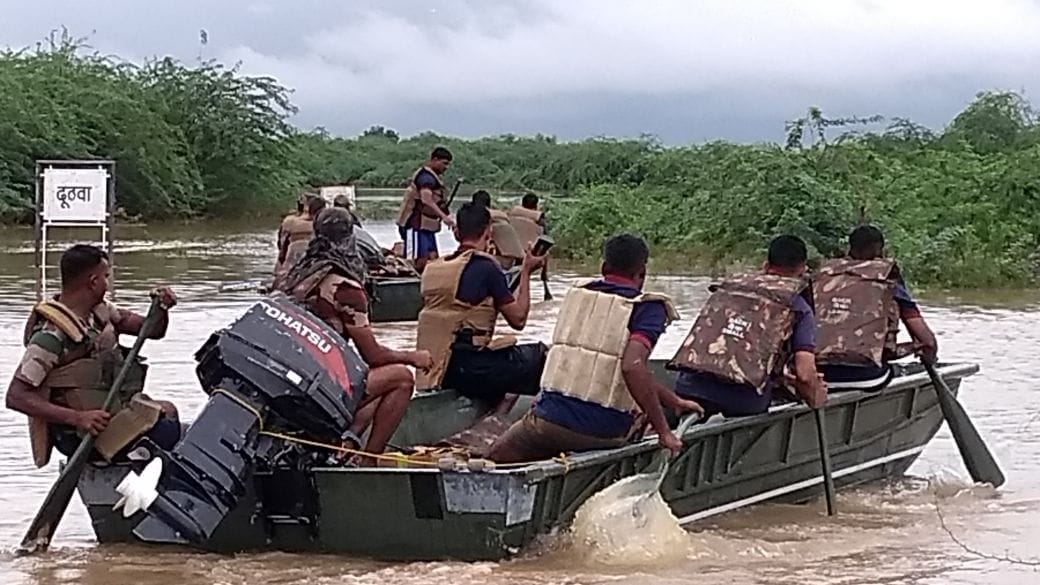 army started rescue operations in flood affected jalore district 
