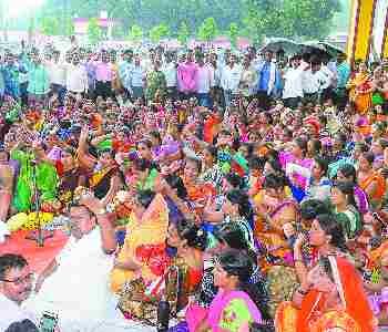 Education workers engage in BJP office