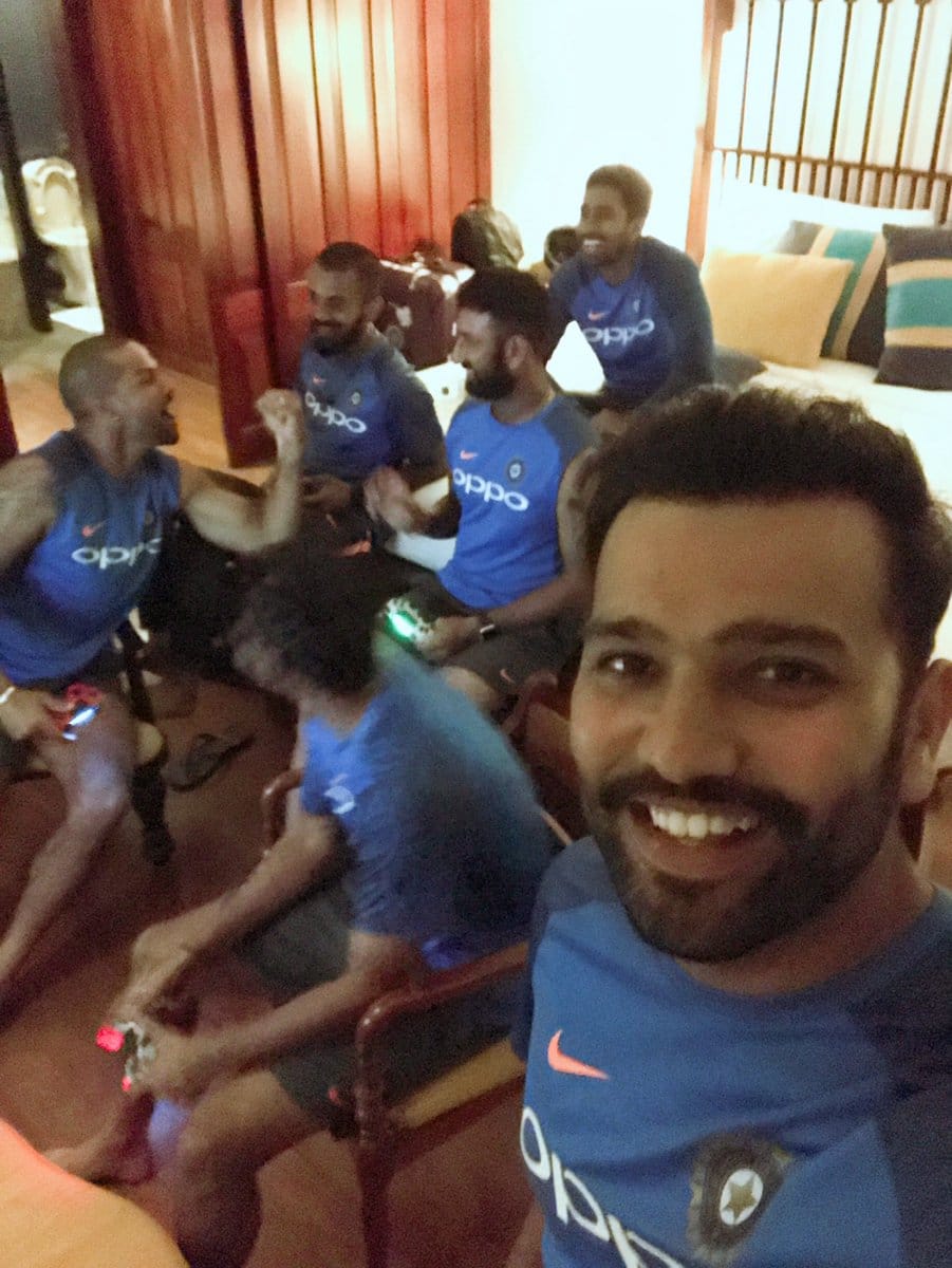virat kohli chill out at pool with rahul and pandya