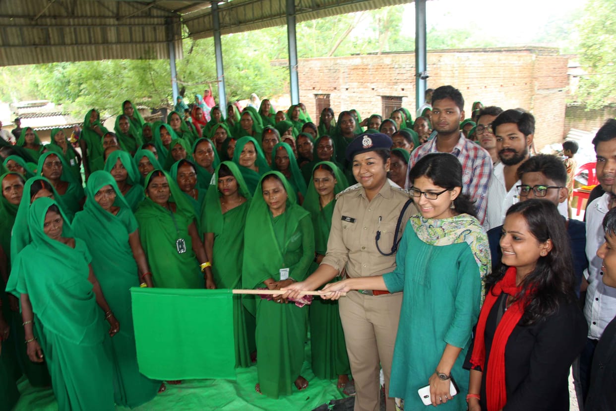 green group womens rally against domestic violence in varanasi