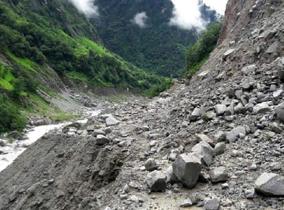 Gangotri Yamunotri Highway blocked after rain in uttarakhand