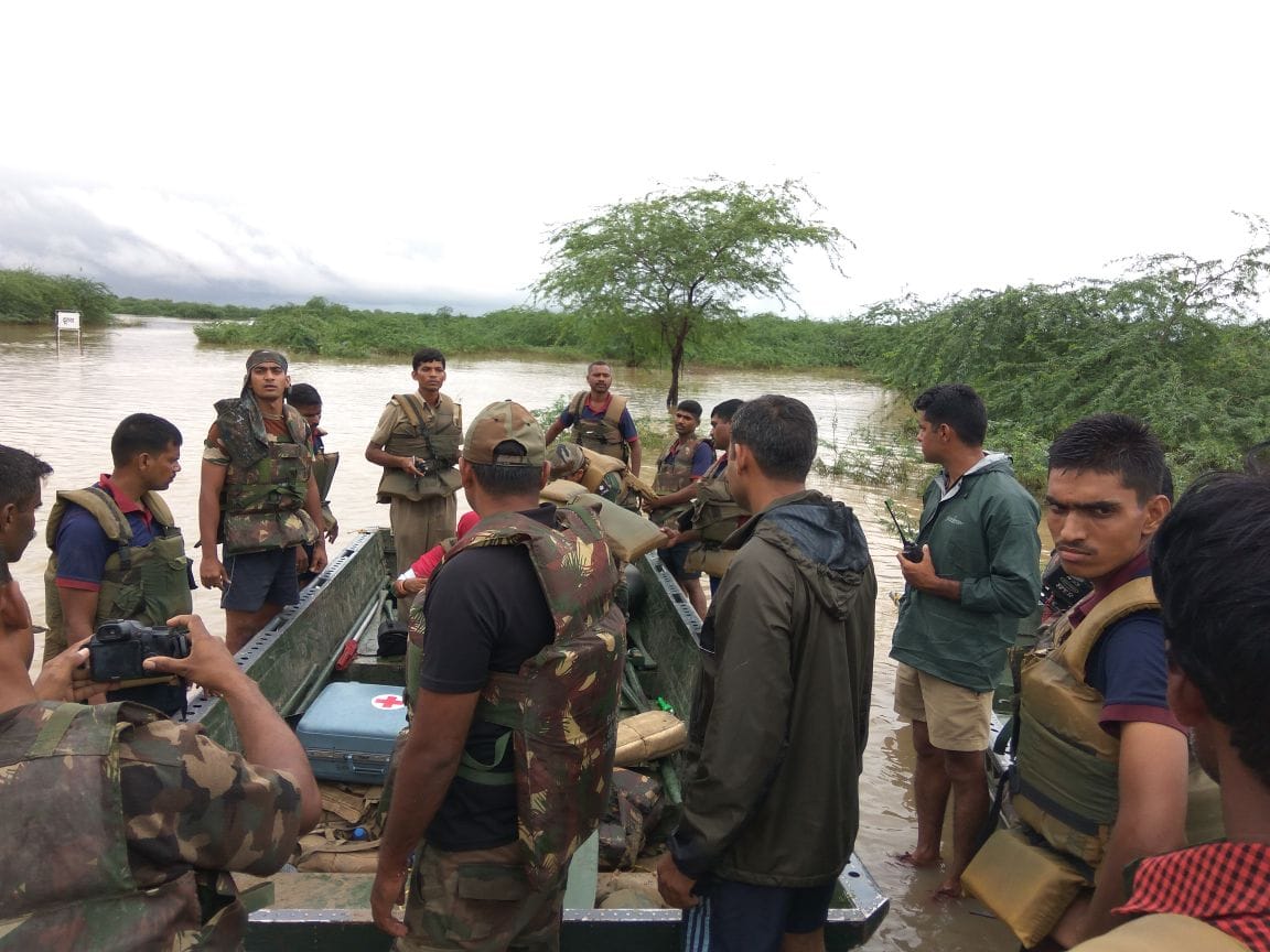 army started rescue operations in flood affected jalore district 