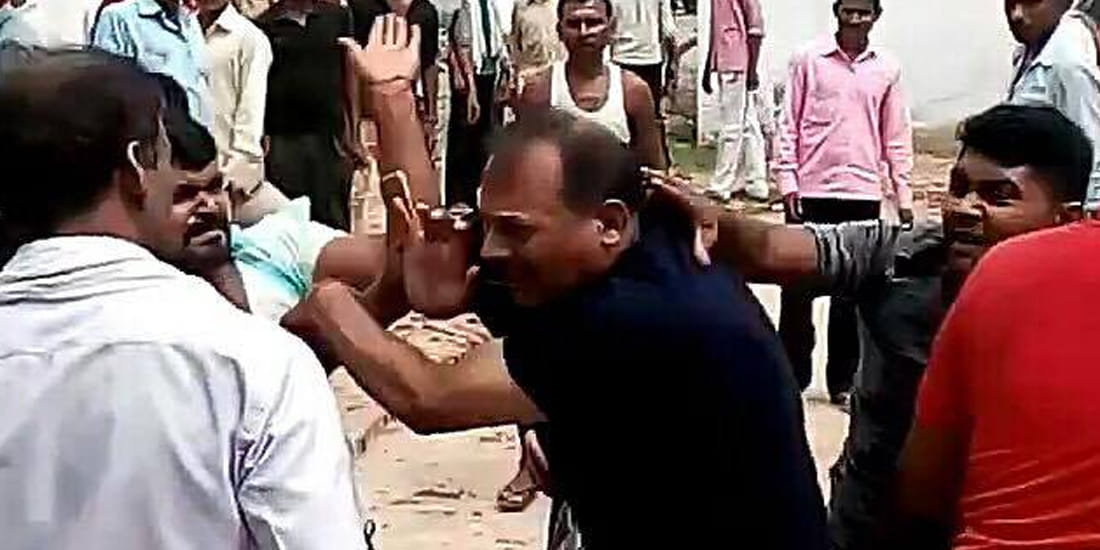 police inspector beaten in police station