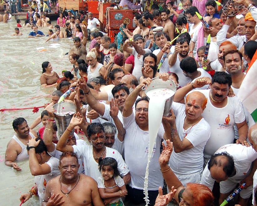 baba ramdev and anna hazare duplicate joined historic Multan Jyot Festival