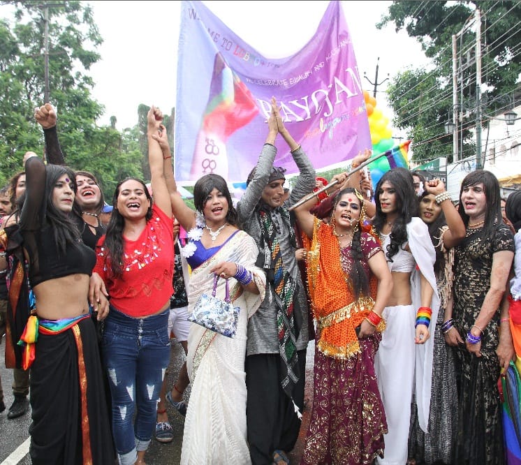 photos of transgender pride walk in dehradun