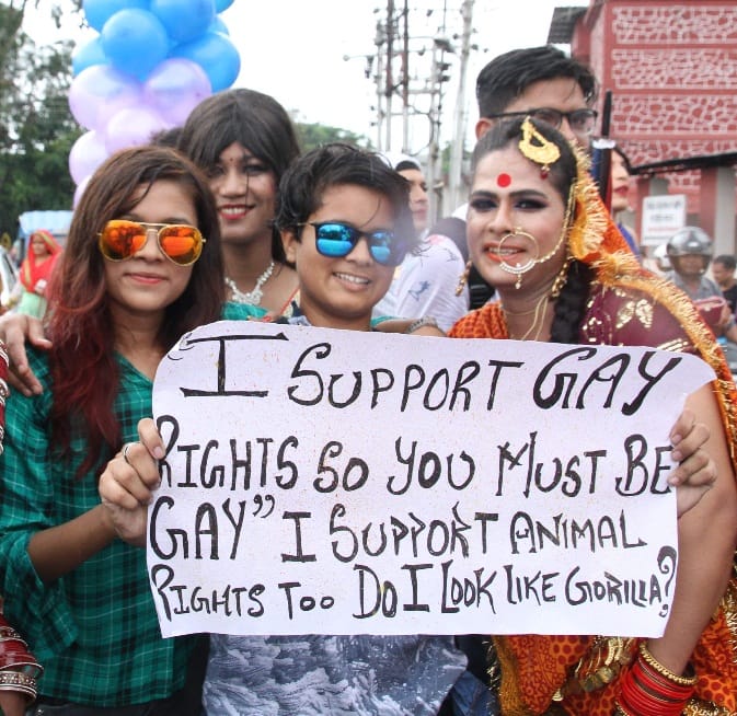 photos of transgender pride walk in dehradun