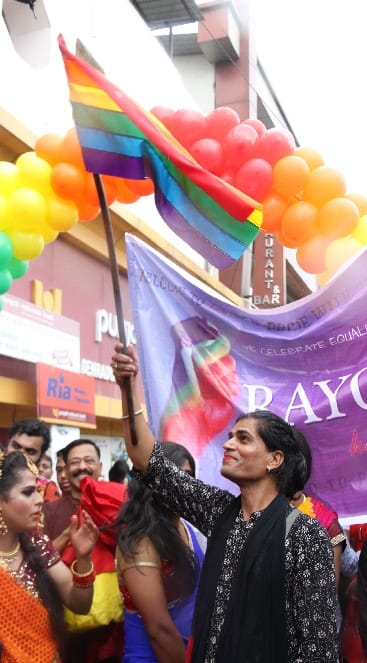 photos of transgender pride walk in dehradun