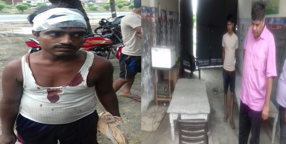 Firing, beaten the guard, stolen goods of millions