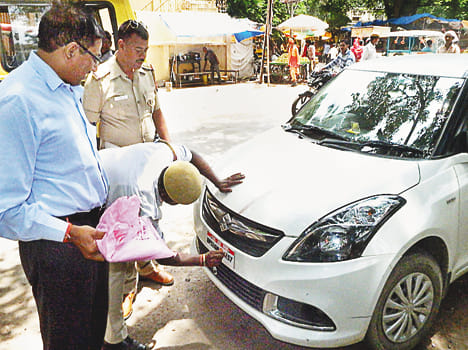 Fines imposed by seven private vehicles written by U.P.