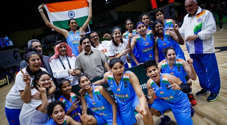 indian women basketball team win asia cup qualifying match