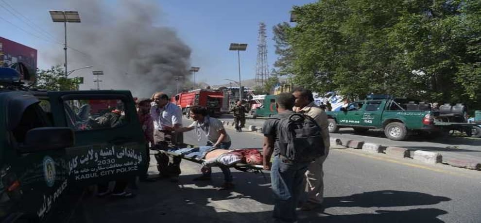 Gunfire heard after several explosions hit Afghanistan's Kabul, near Iraqi embassy