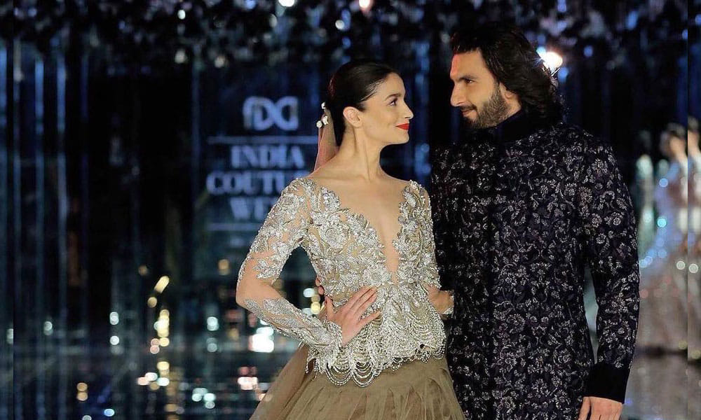 Indian Couture Week 2017 Ranveer Singh Irritates Alia Bhatt On Plane
