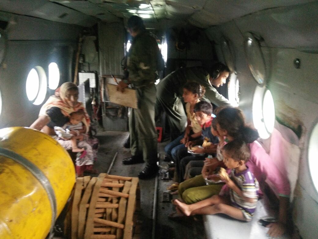 indian army continues rescue operations in flood affected area of rajasthan