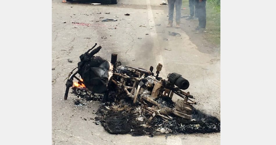 3 people burnt alive in accident, jalandhar news
