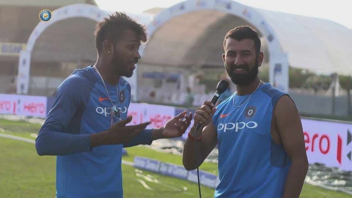 When Cheteshwar Pujara interviews Hardik Pandya after India’s win