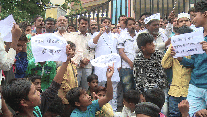 protest in kota to demand cctv in goshala