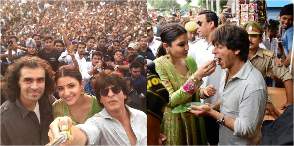 Shahrukh Khan in Varanasi, teast Banarasi Pan, say Har Har Mahadev