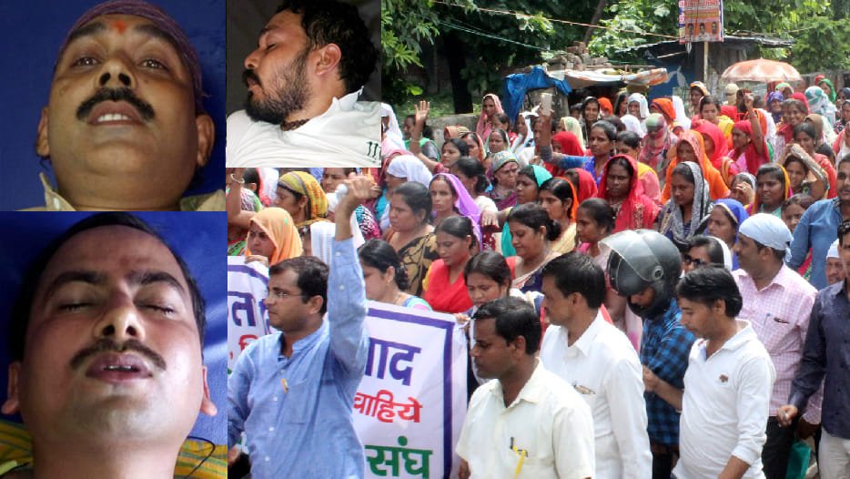 shikshamitra unconscious during protest