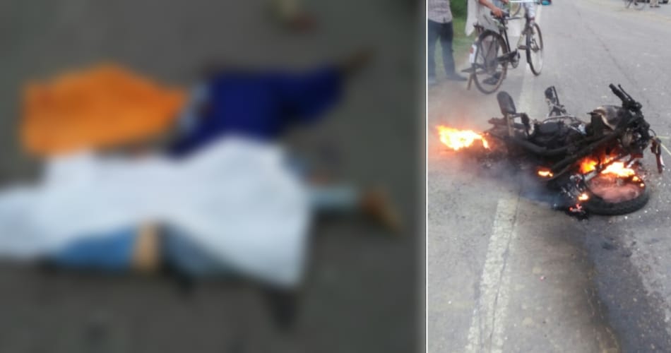 3 people burnt alive in accident, jalandhar news