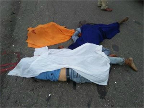 jalandhar three people burnt alive in accident
