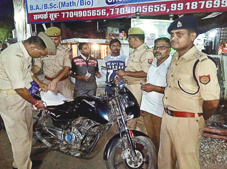 Invoice of bike riders when not wearing helmets