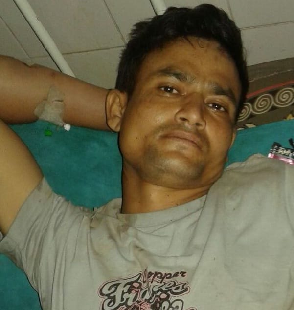 Wounded, agitated for half an hour after the accident