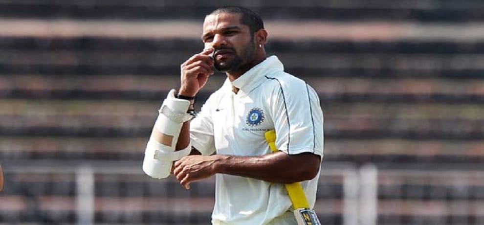 Shikhar Dhawan scored second ton against sri lanka in pallikal test 